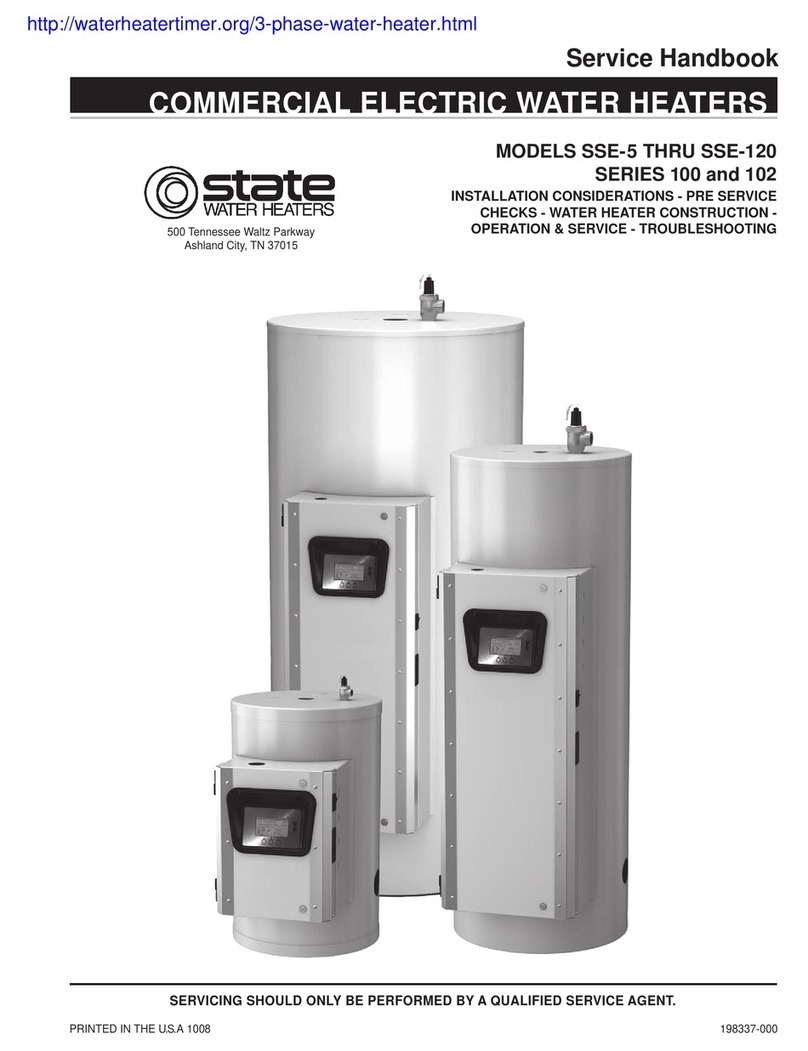 State Water Heaters SSE-5 Service handbook