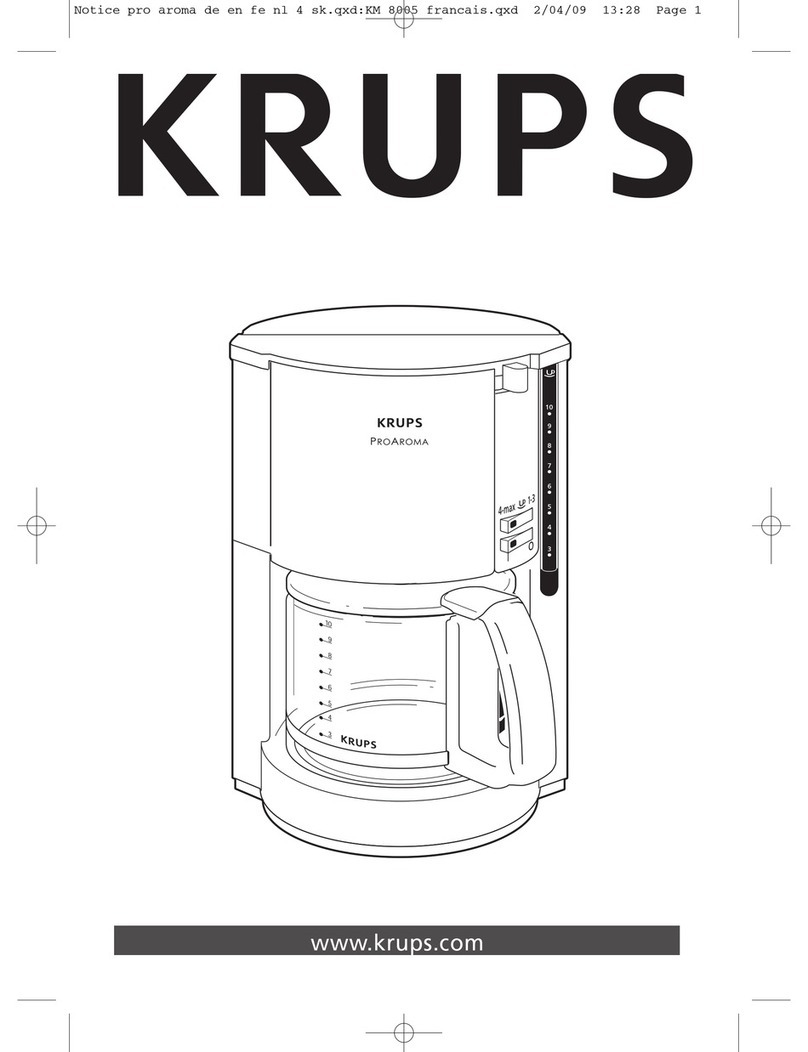 Krups KM 8005 User manual