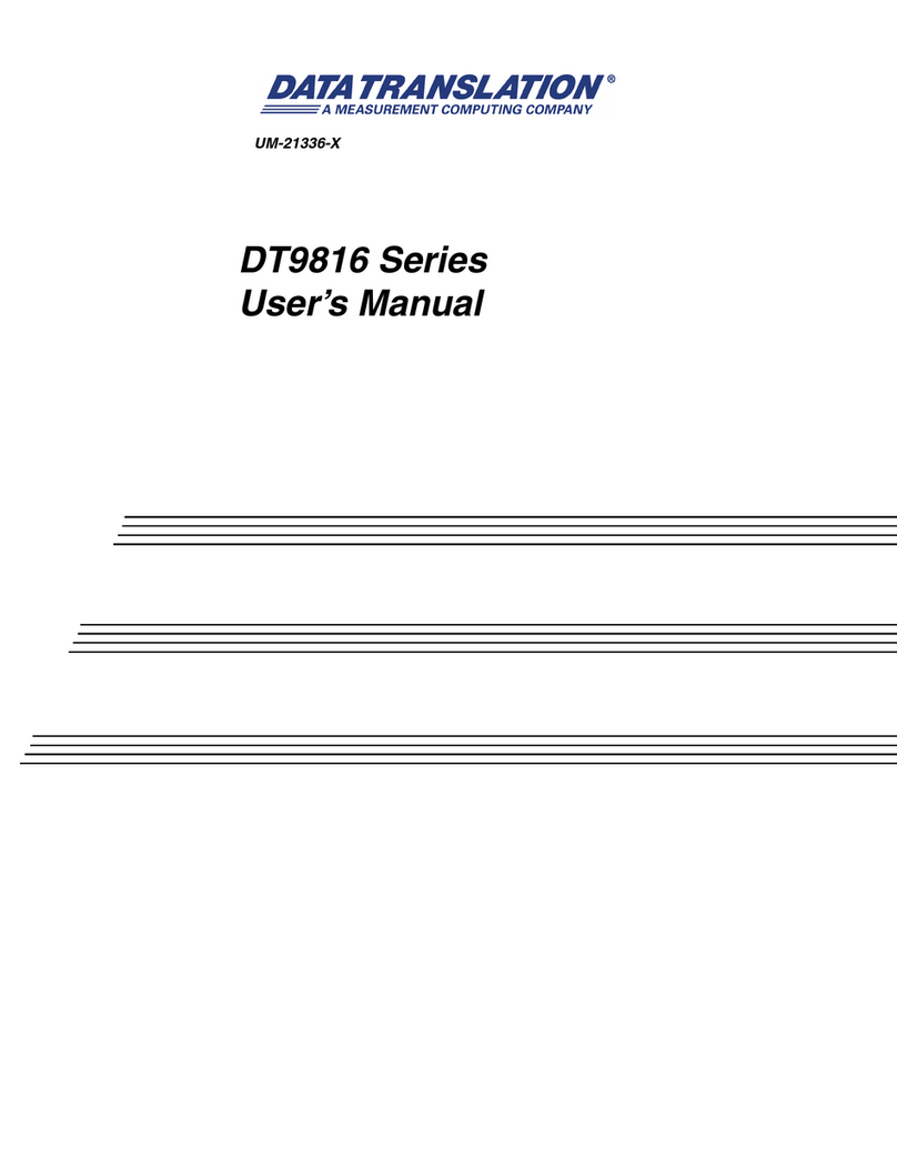 Data Translation DT9816 Series user manual