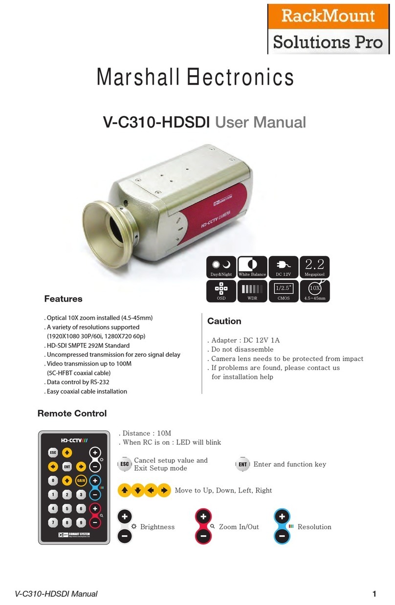 Marshall Electronics V-C310-HDSDI user manual