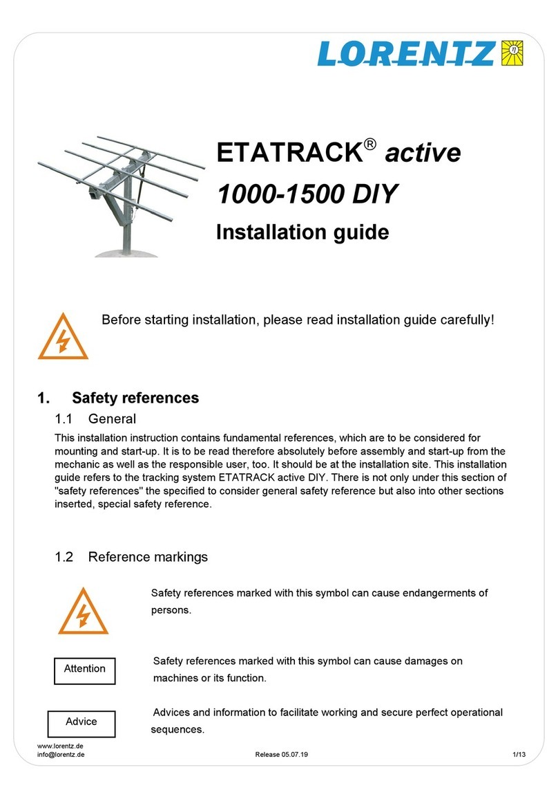 Lorentz ETATRACK active 1000 installation guide Lorentz ETATRACK active 1000 installation guide