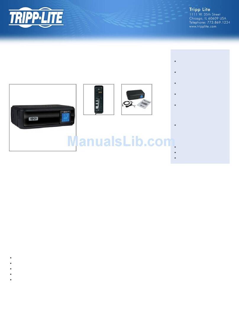 Tripp Lite SMART1000LCDTAA quick guide Tripp Lite SMART1000LCDTAA quick guide