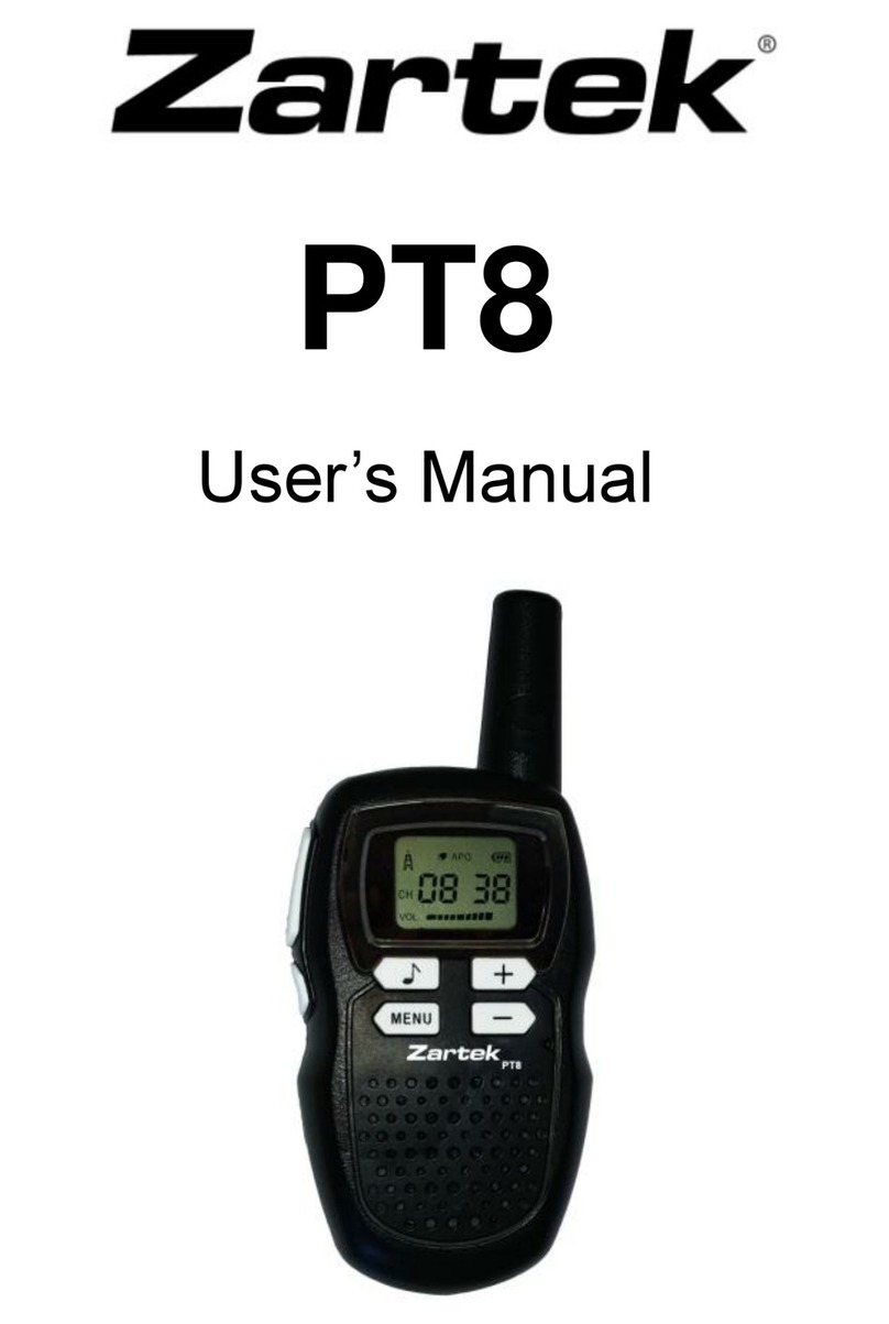 Zartek PT8 User manual Zartek PT8 User manual