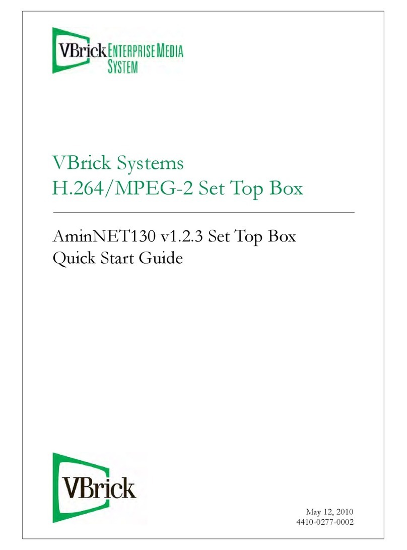VBrick AmiNET130 quick start guide