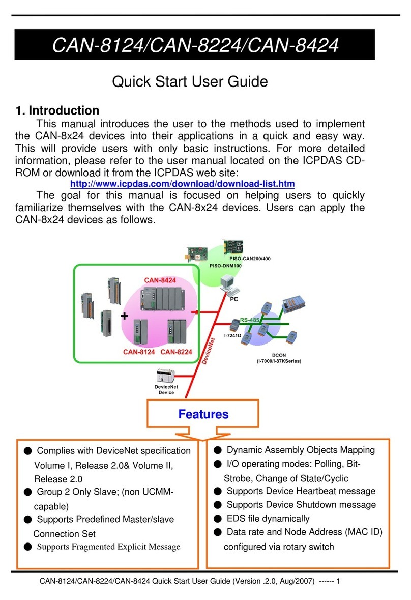 ICP DAS USA CAN-8224 Quick start user guide