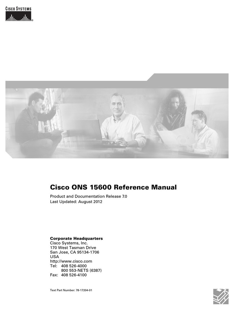 Cisco ONS 15600 Series Reference manual Cisco ONS 15600 Series Reference manual