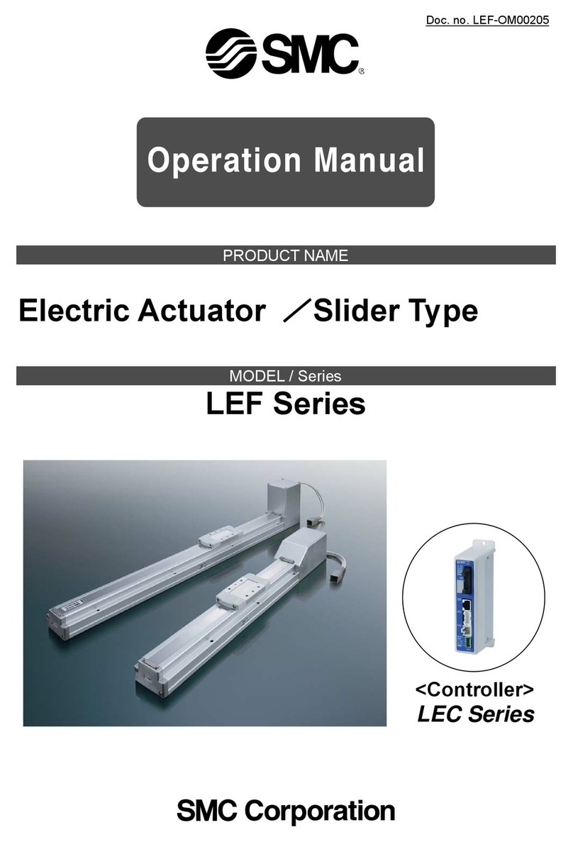 SMC Corporation LEF Series Operation manual