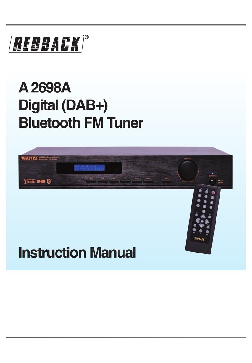 Redback A 2698A instruction manual