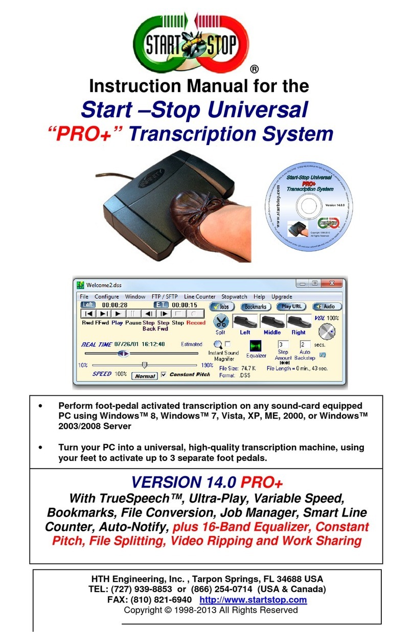 HTH Engineering start-stop pro+ instruction manual