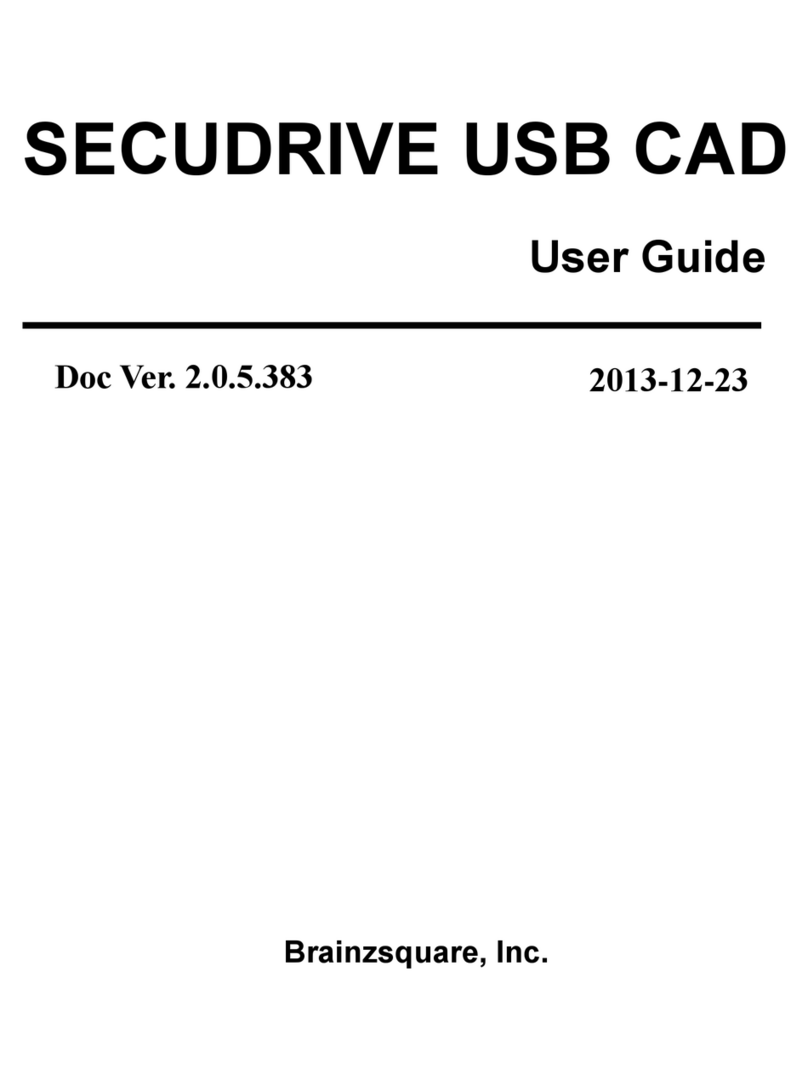 Brainzsquare SECUDRIVE USB CAD user guide
