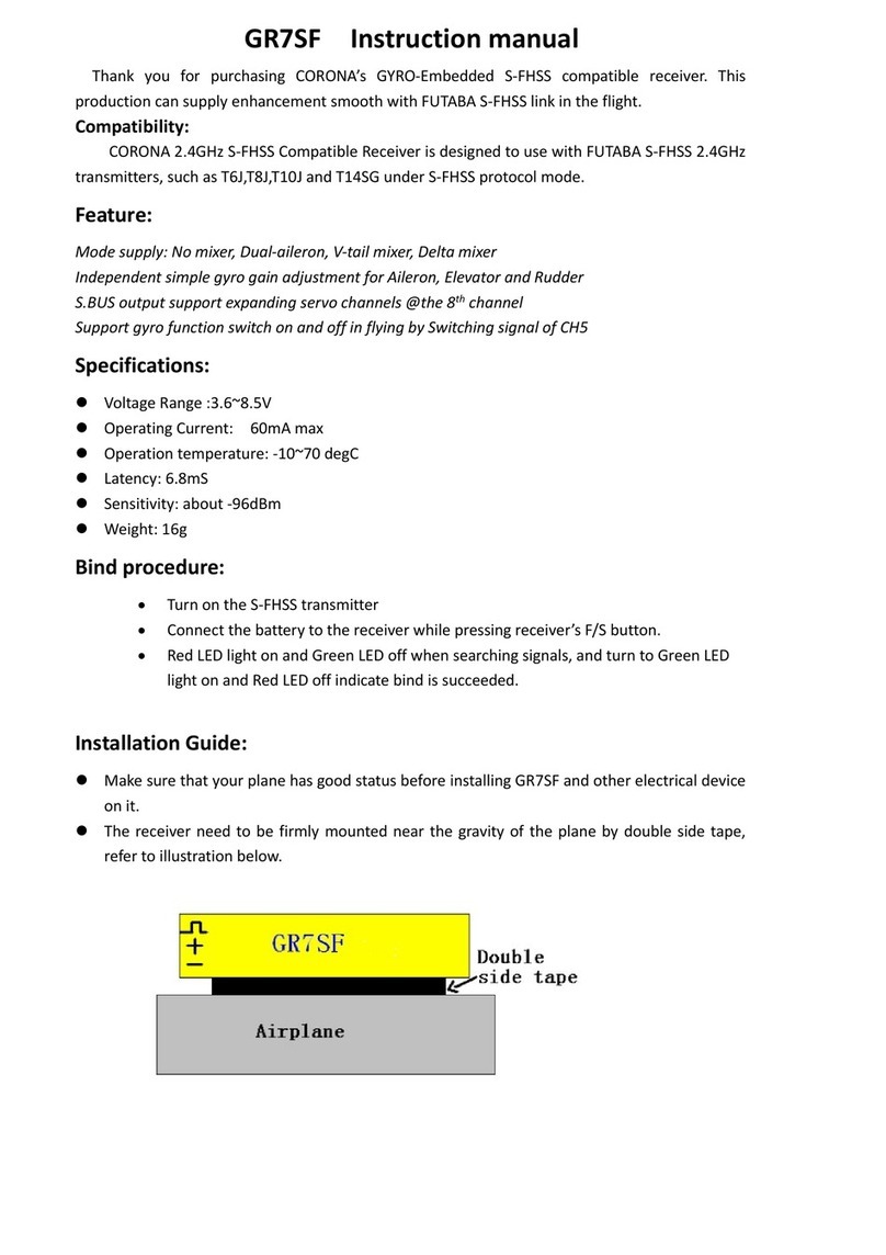 CORONA GR7SF instruction manual