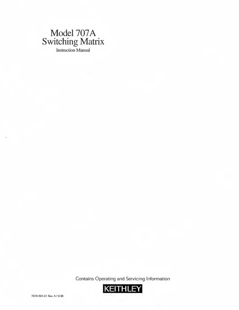 Keithley 707A instruction manual