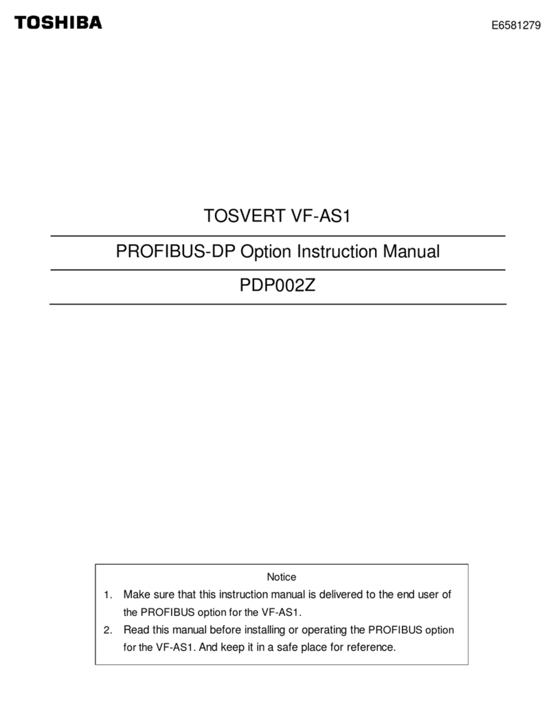 Toshiba TOSVERT VF-AS1 Series User manual