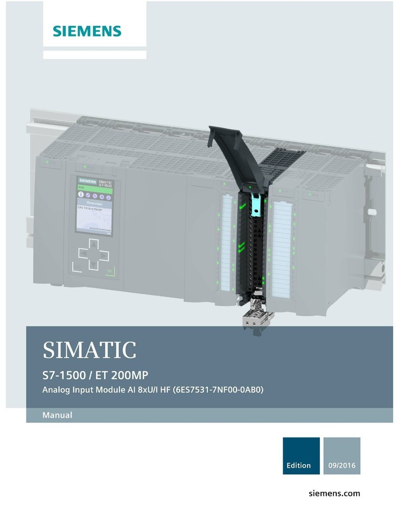 Siemens Simatic S7-1500 / ET 200MP User manual