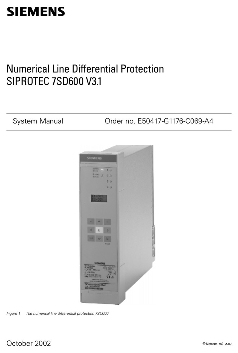 Siemens Siprotec 7SD600 User guide