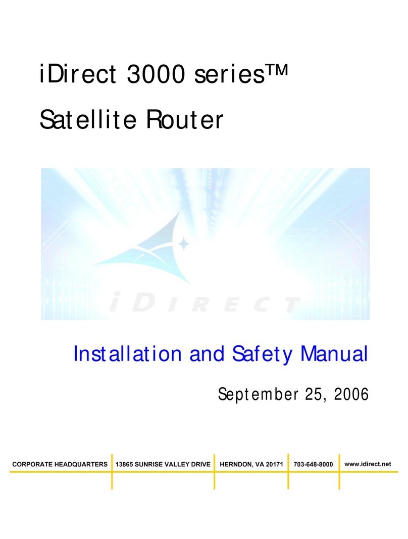 iDirect 3000 series Installation and safety manual