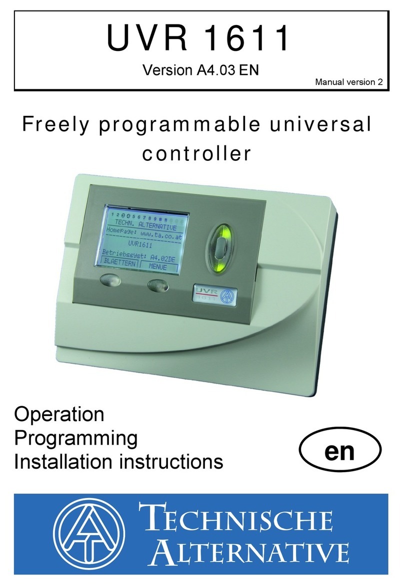 Technische Alternative uvr1611 User manual