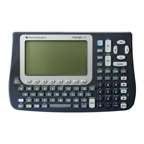 Texas Instruments TI Voyage 200 User manual