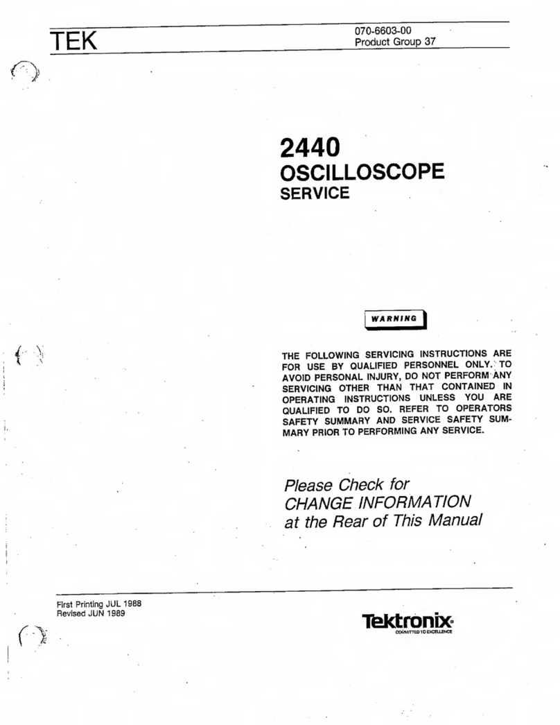 Tektronix 2440 User manual