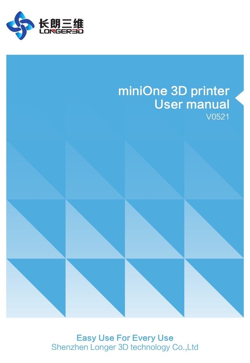 Longer 3D minione user manual