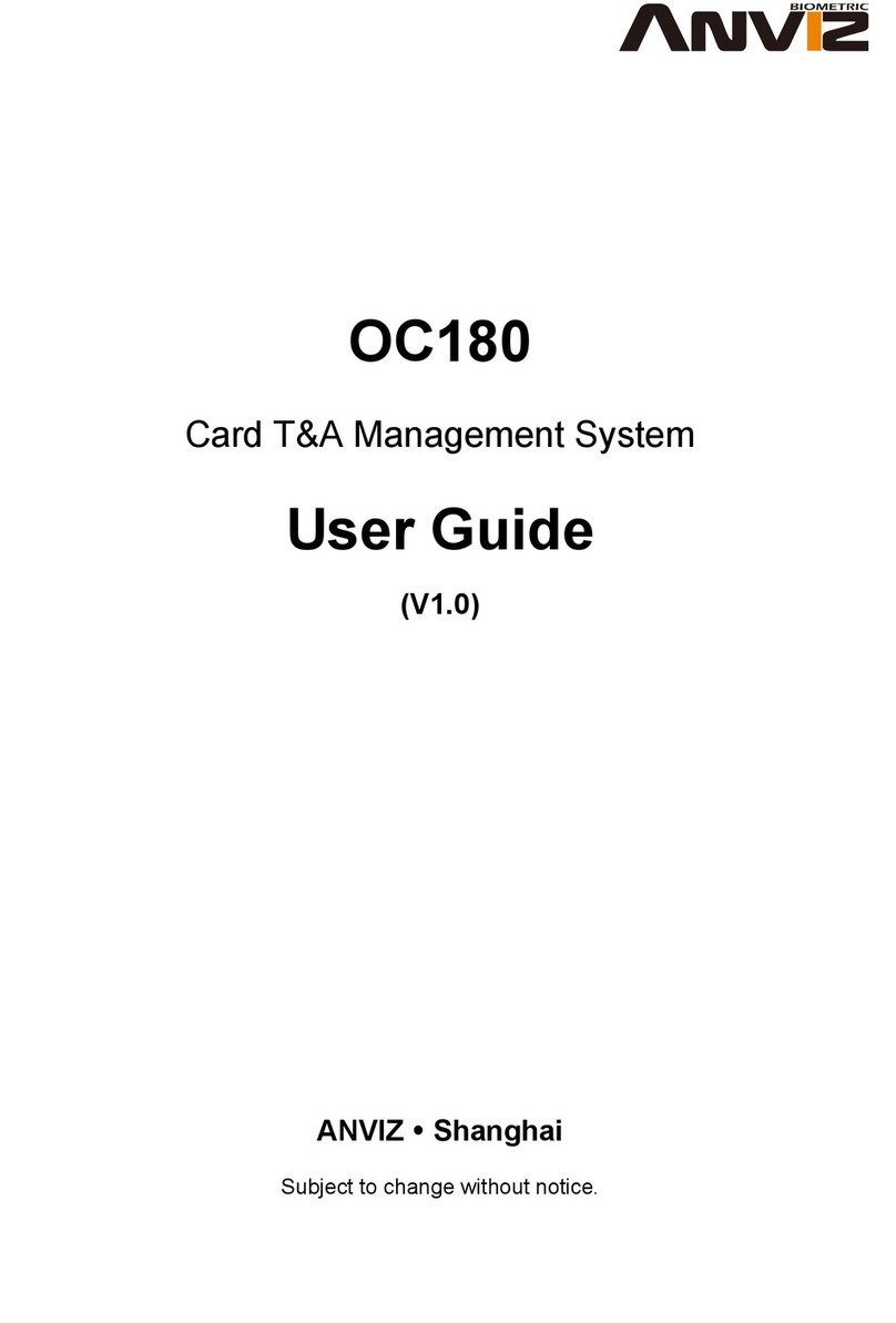Anviz OC180 User manual