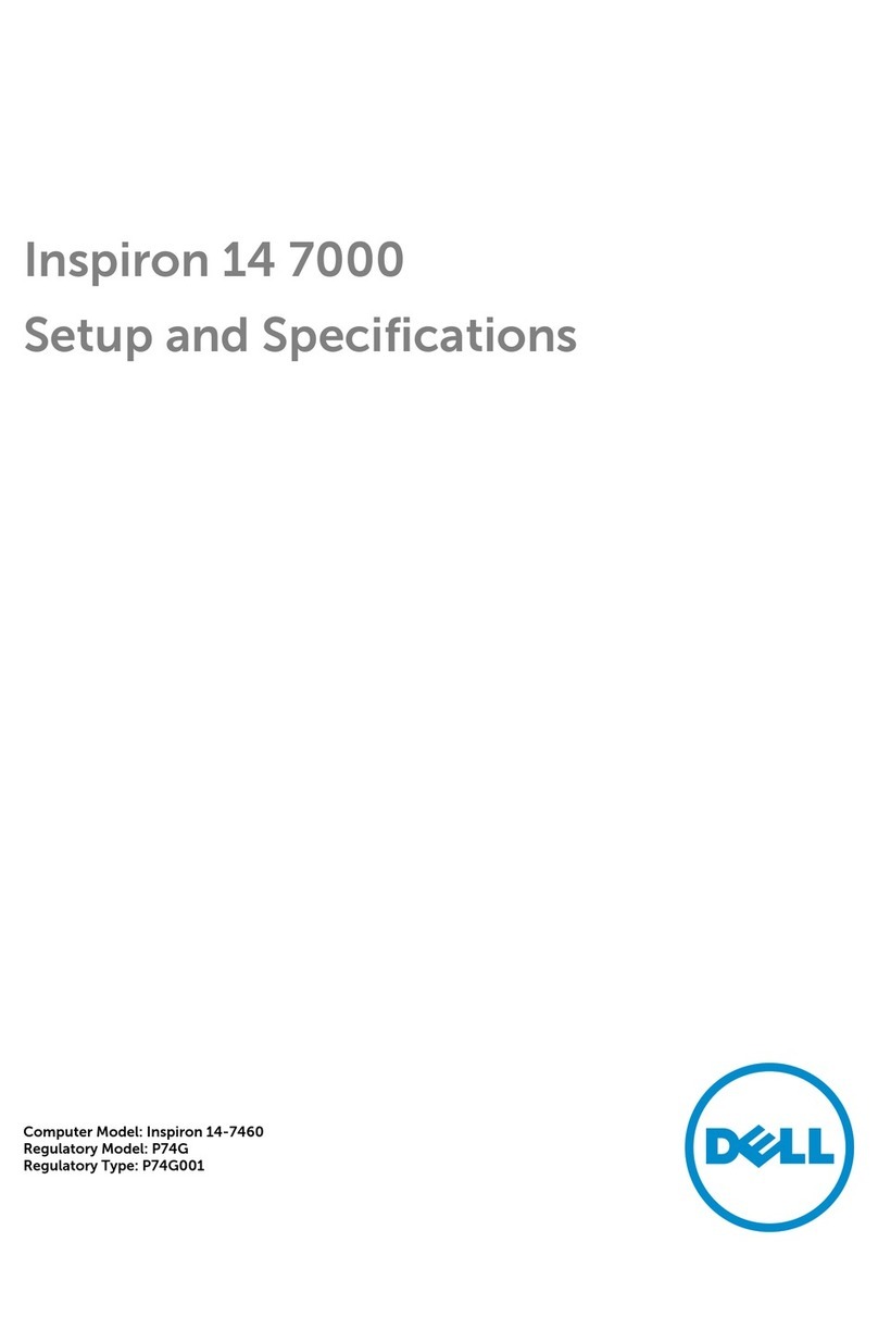Dell Inspiron 14 7000 Series Setup and specifications