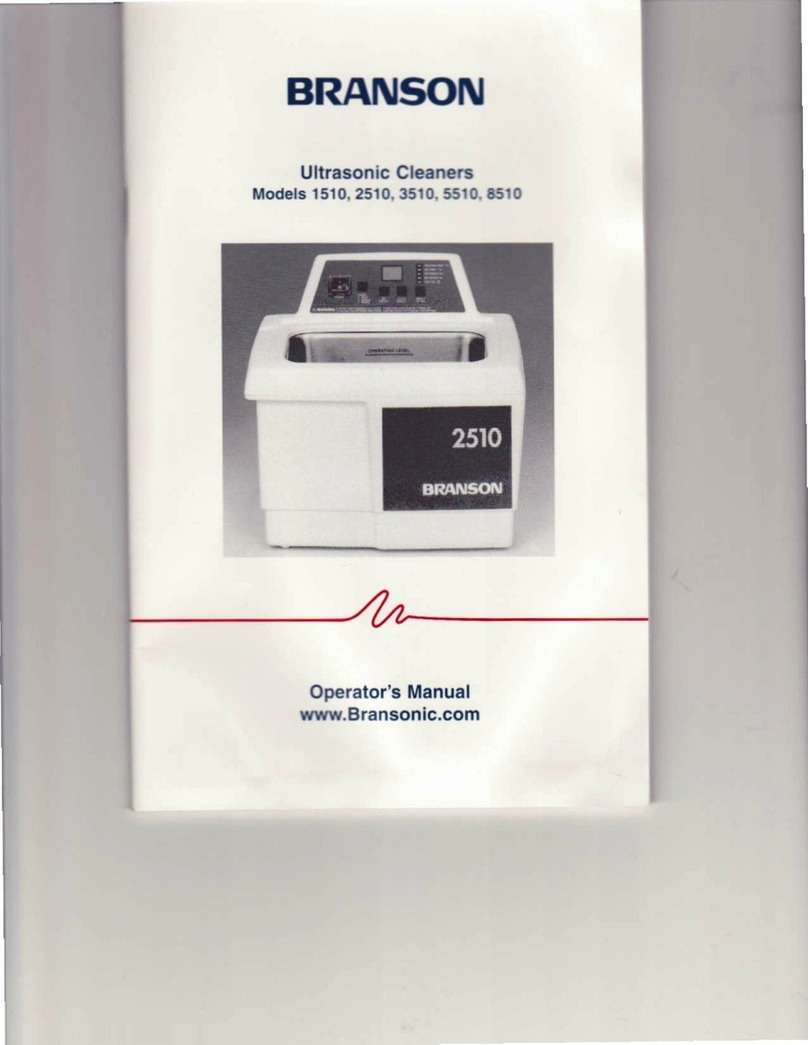 Branson 1510 User manual