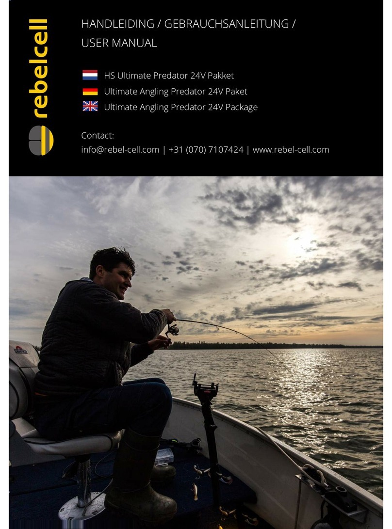 Rebelcell ultimate angling predator user manual
