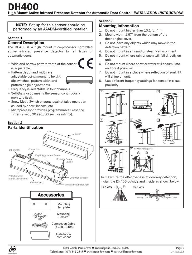 MS Sedco DH400 installation instructions