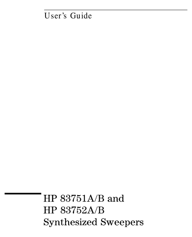 HP 83751A User manual