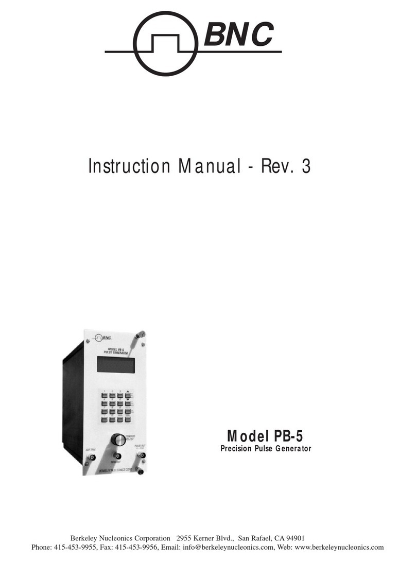 BNC PB-5 User manual