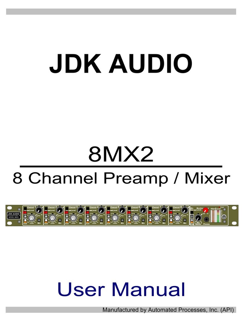 JDK Audio 8MX2 User manual