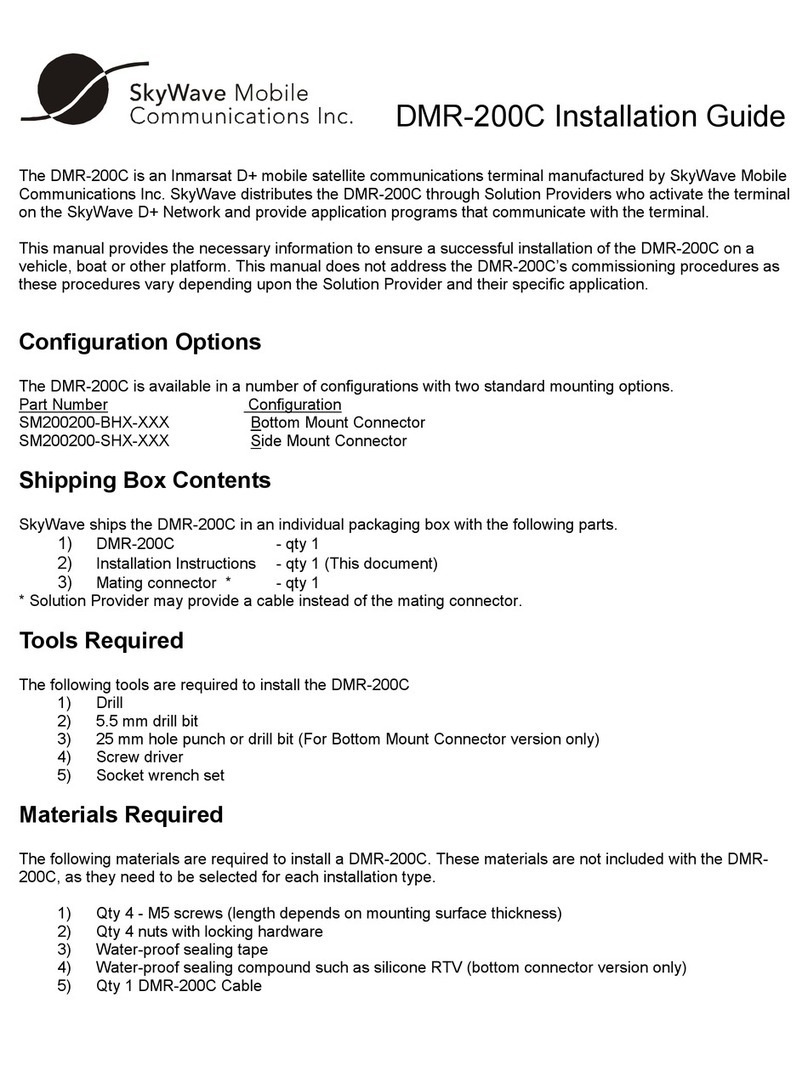 SkyWave DMR 200C installation guide