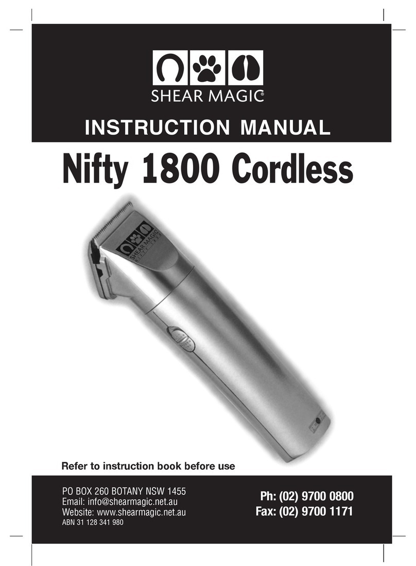 Shear Magic Nifty 1800 instruction manual