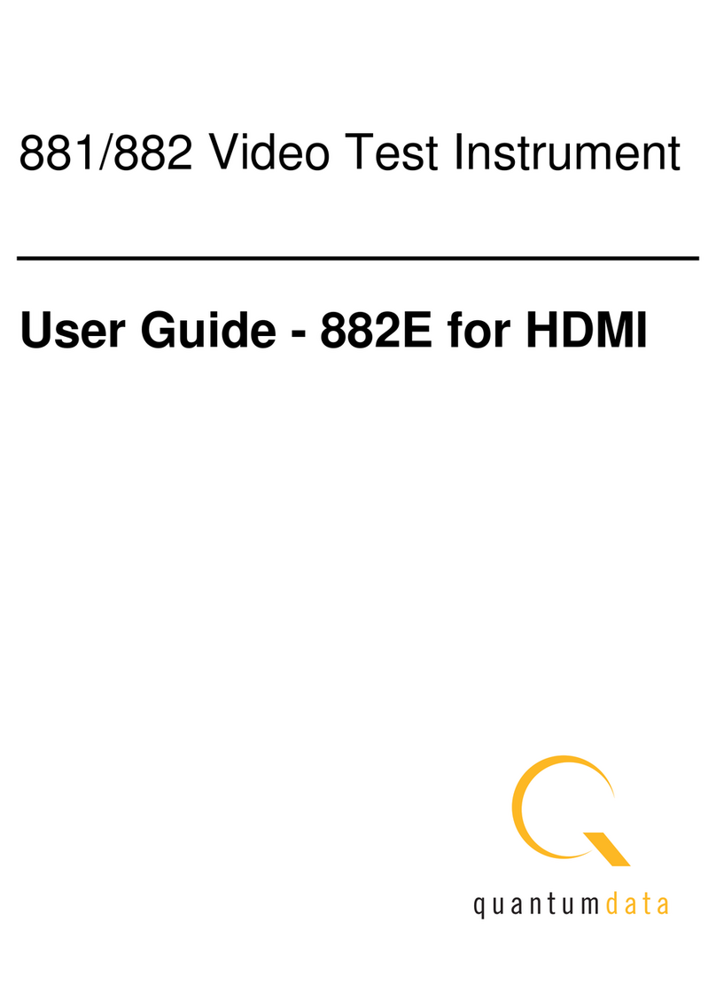 Quantum Data 881 User manual