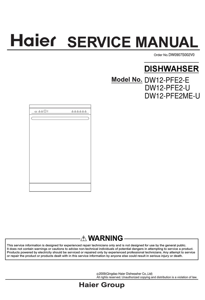Haier DW12-PFE2-E Service manual