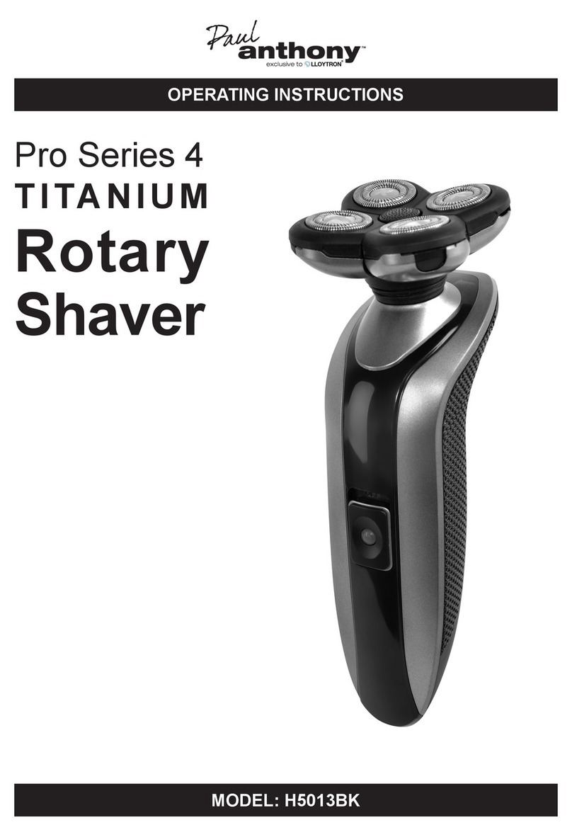 PAUL ANTHONY Pro Series 4 TITANIUM operating instructions