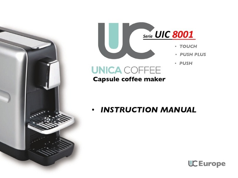 UNICA COFFEE UIC 8001 instruction manual