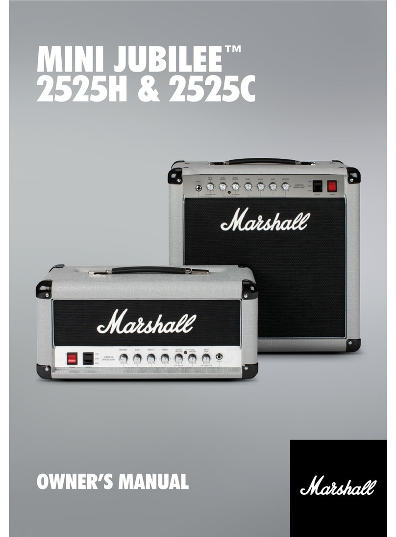 Marshall Amplification MINI JUBILEE 2525C owner's manual
