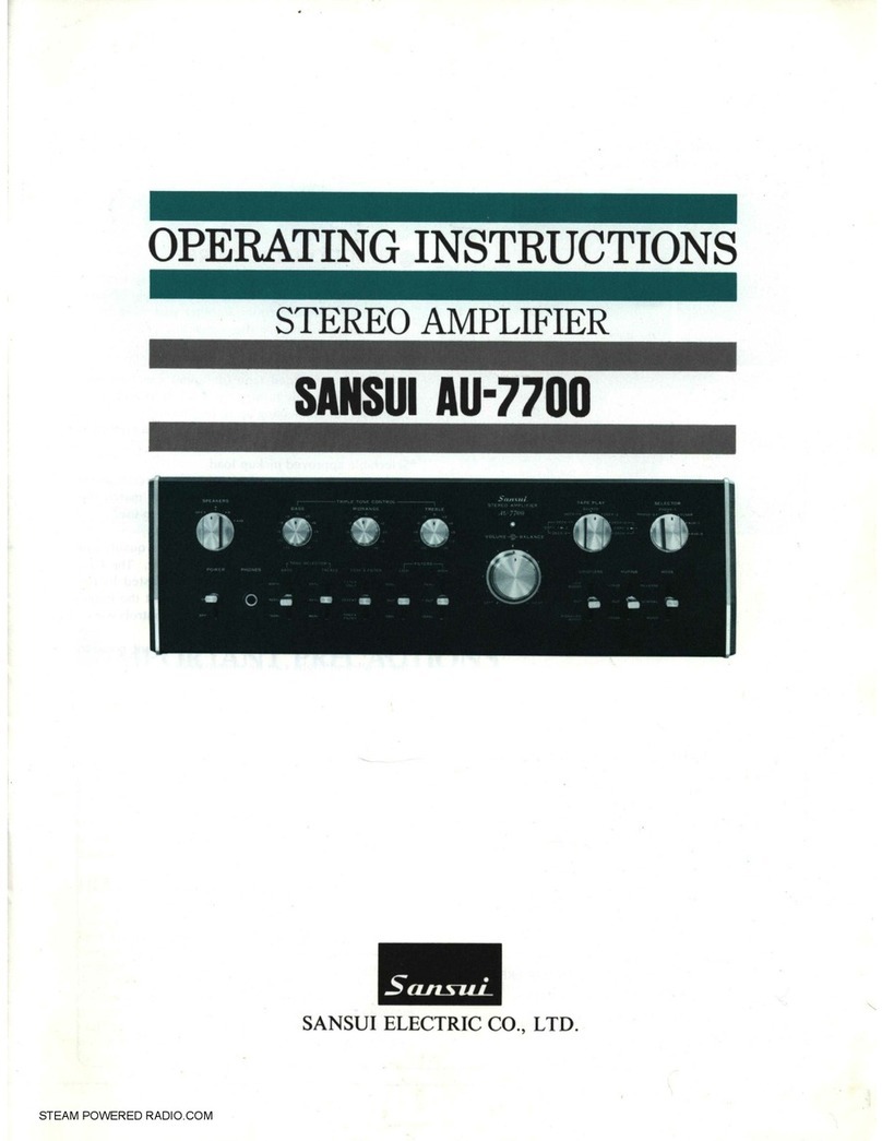 Sansui AU-7700 User manual