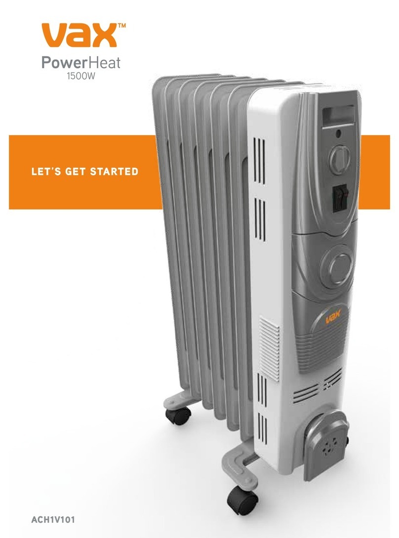 Vax PowerHeat ACH1V101 Installation instructions