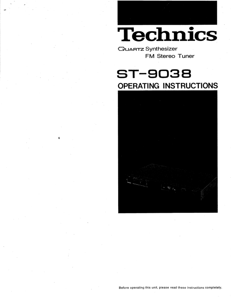 Technics ST-9038 User manual Technics ST-9038 User manual