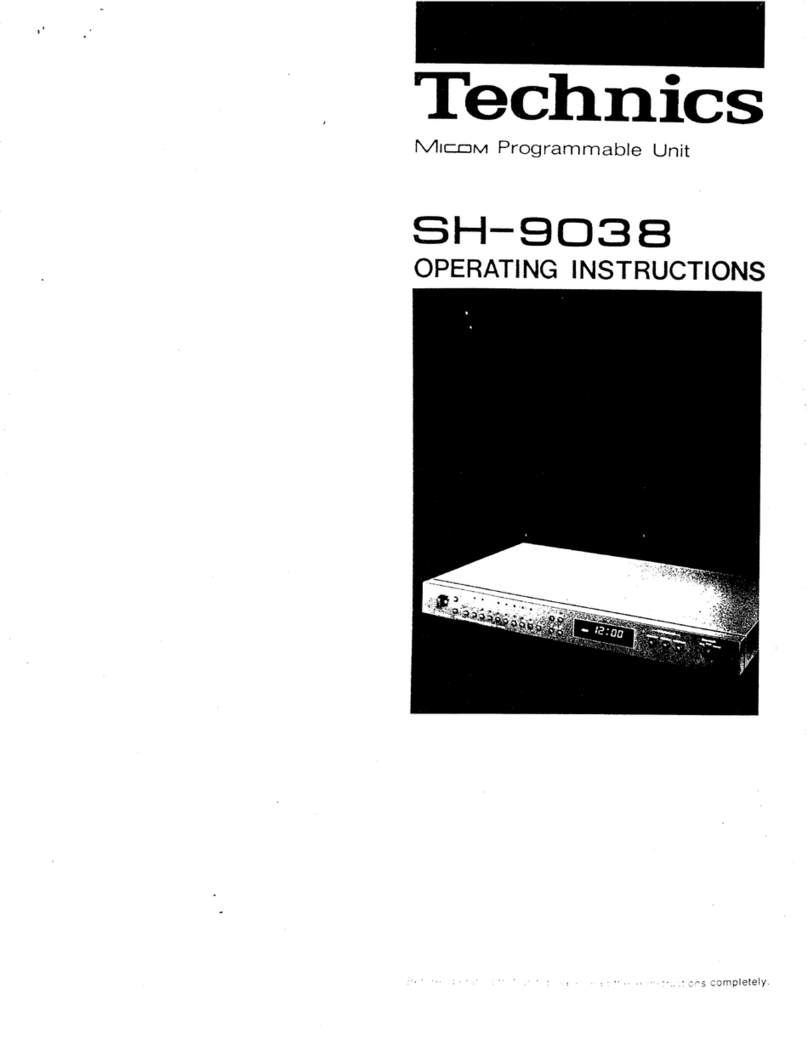 Technics SH-9038 User manual