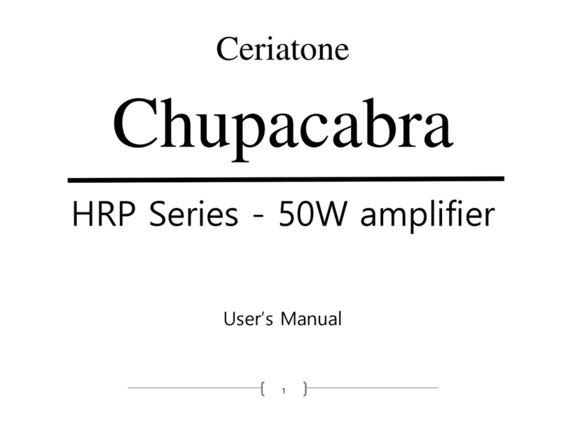 Ceriatone Chupacabra HRP Series User manual