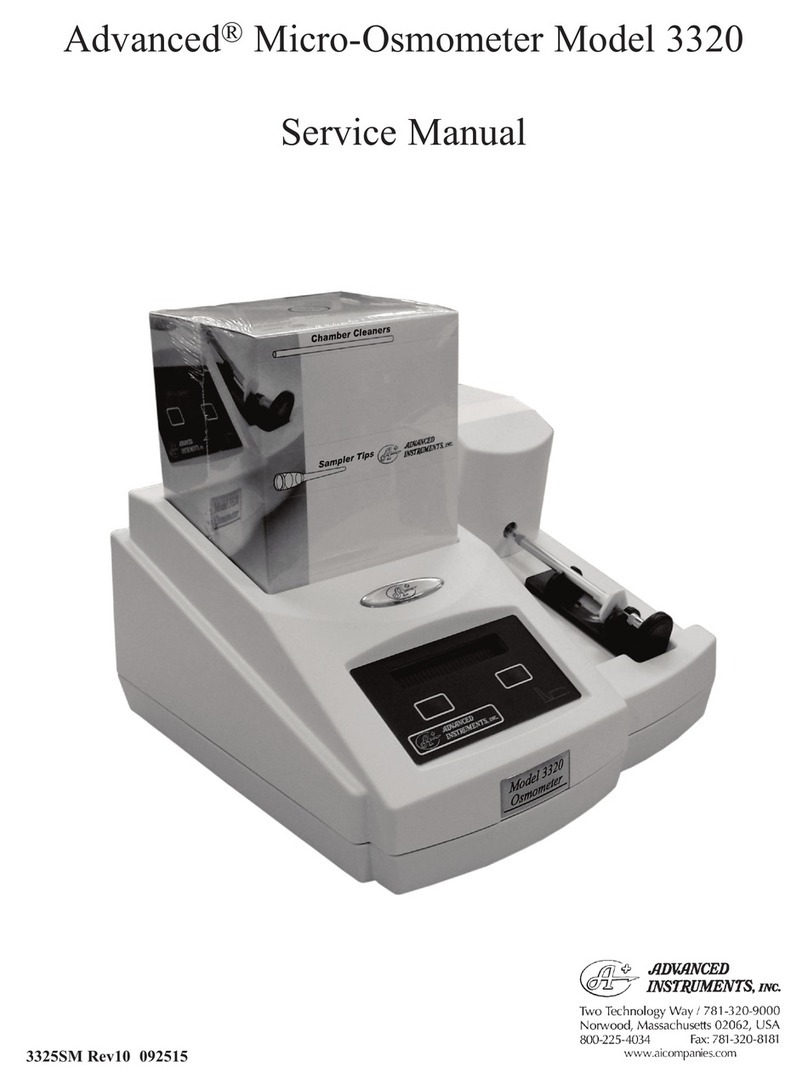 Advanced 3320 Service manual