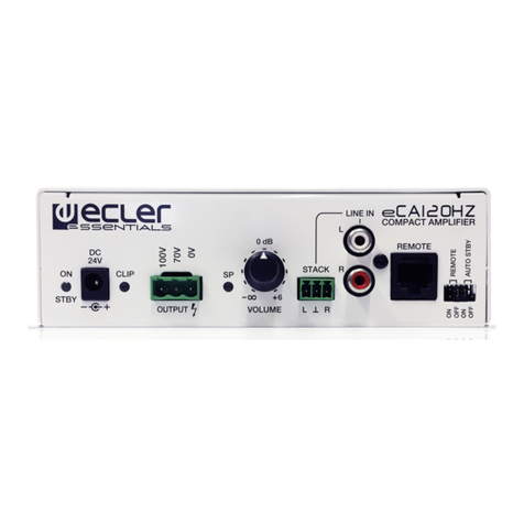 Ecler eCA120HZ instruction manual