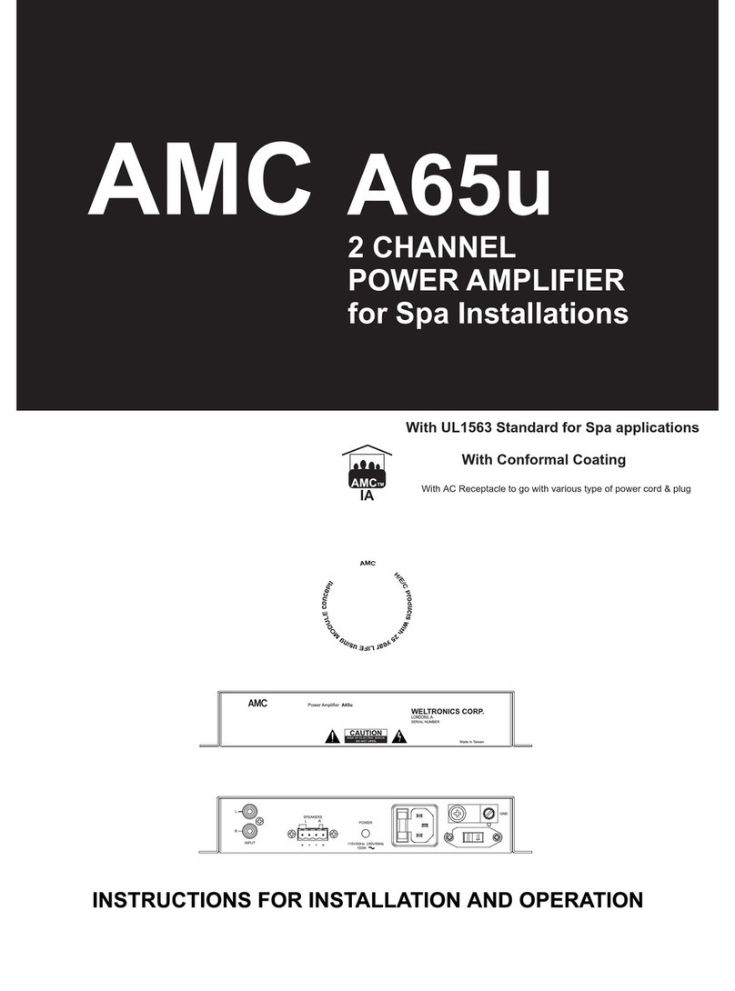 AMC A65U Instructions for installation and operation