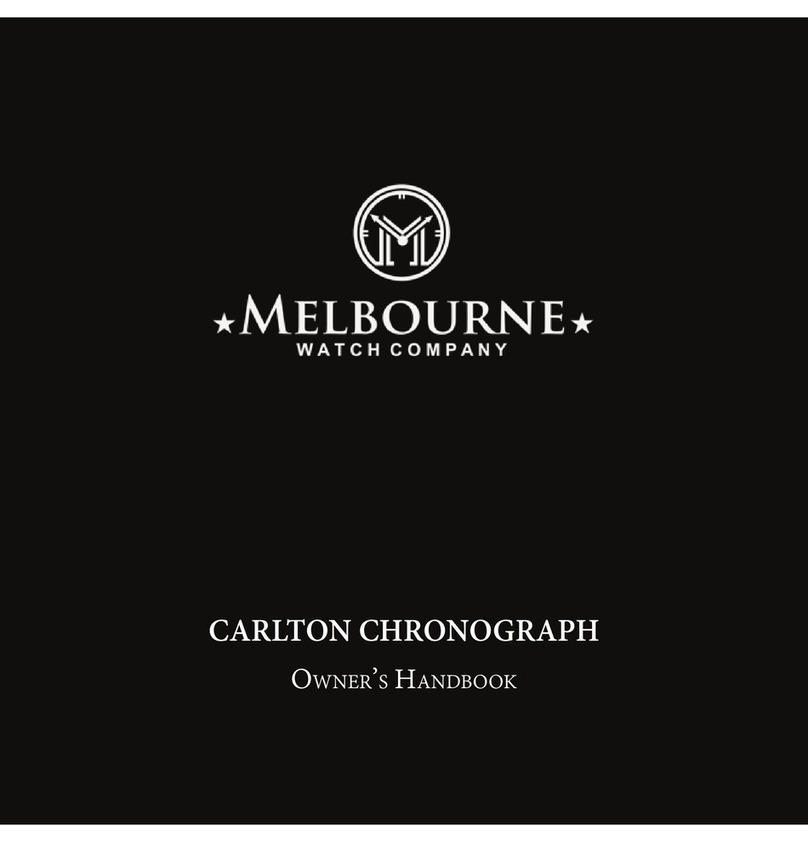 Melbourne CARLTON CHRONOGRAPH User guide Melbourne CARLTON CHRONOGRAPH User guide