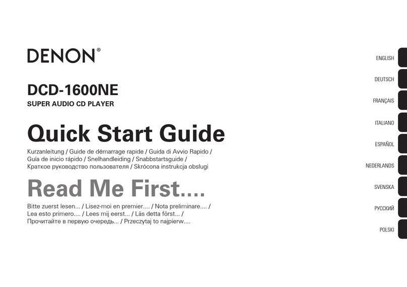 Denon DCD-1600NE User manual