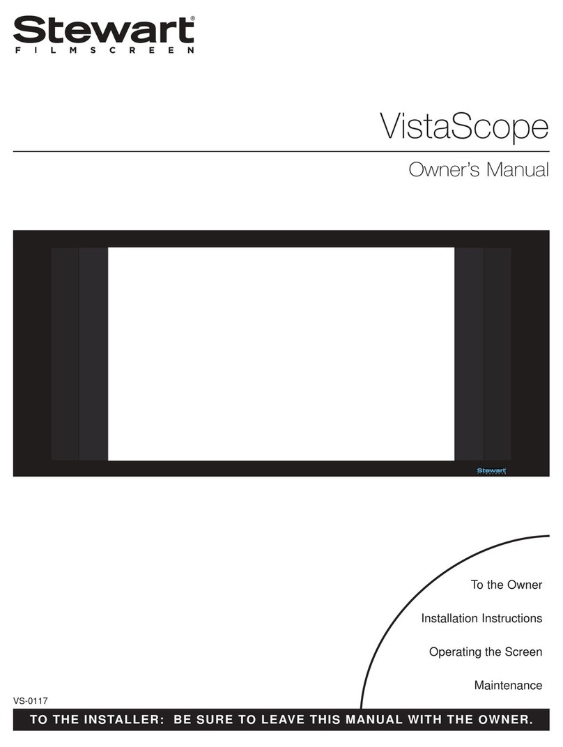 Stewart Filmscreen VistaScope owner's manual